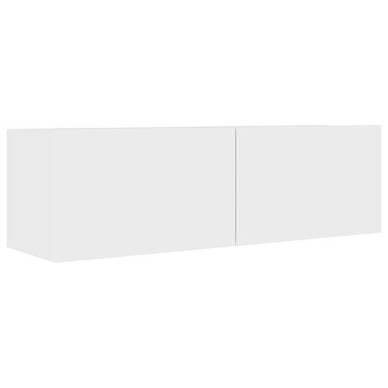 Biton Wall Hung Wooden Entertainment Unit In White