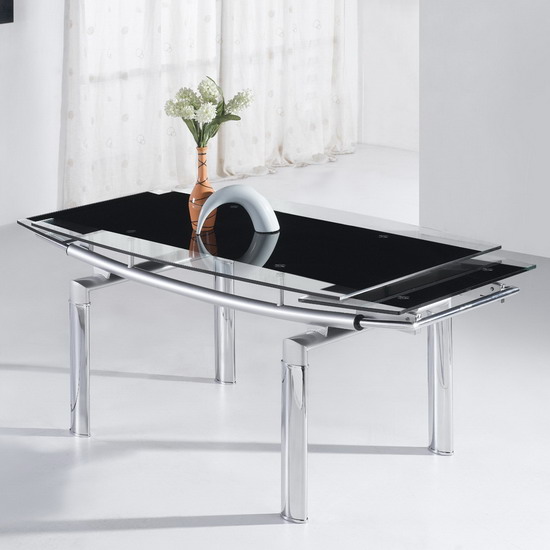 black glass dining tables megaDinBlk - Dining Table and Chairs Are They Outdated?