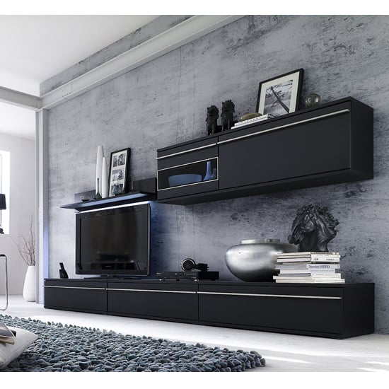 black living room collection tv - 6 Reasons Why You Should Consider Black Glass Living Room Furniture