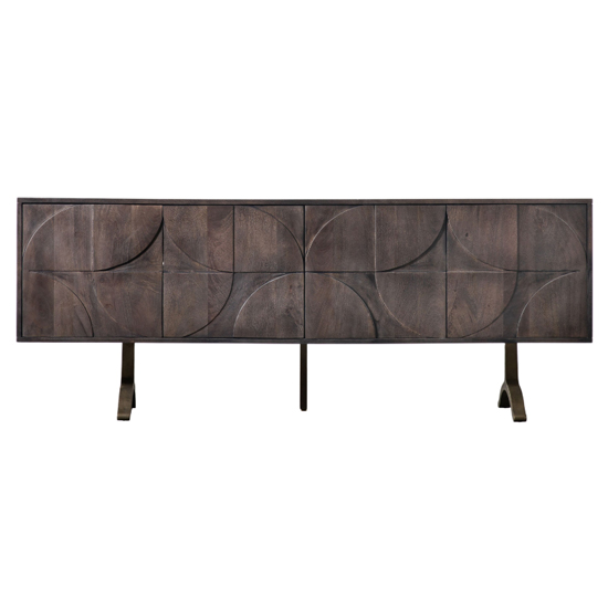 Blackfoot Mango Wood Sideboard With 4 Doors In Brown_3