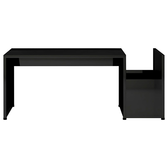 Blaga High Gloss Coffee Table With Side Storage In Black_3
