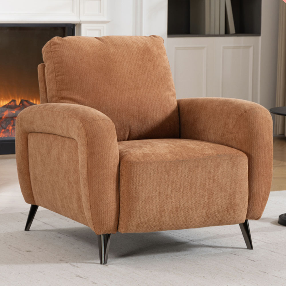 Blake Fabric 3+1+1 Seater Sofa Set in Rust
