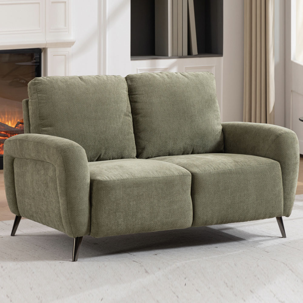 Blake Fabric 3+2 Seater Sofa Set in Moss Green