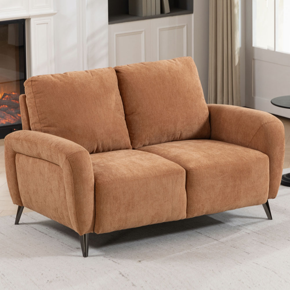 Blake Fabric 3+2 Seater Sofa Set in Rust