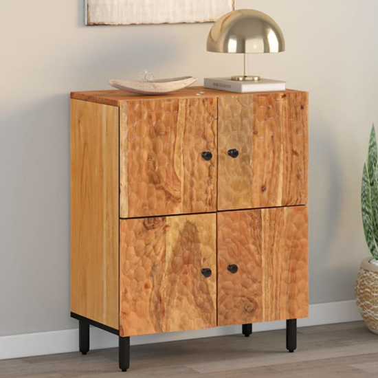 Blanes Acacia Wood Sideboard With 4 Doors In Natural thumbnail