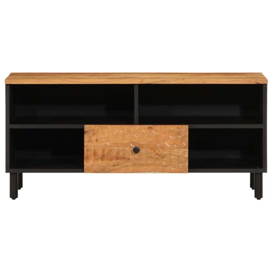 Blanes Acacia Wood TV Stand With 1 Drawer 4 Shelves In Natural