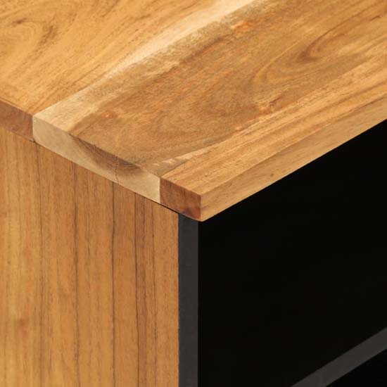 Blanes Acacia Wood TV Stand With 1 Drawer 4 Shelves In Natural