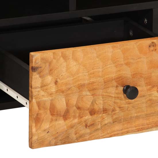 Blanes Acacia Wood TV Stand With 1 Drawer 4 Shelves In Natural