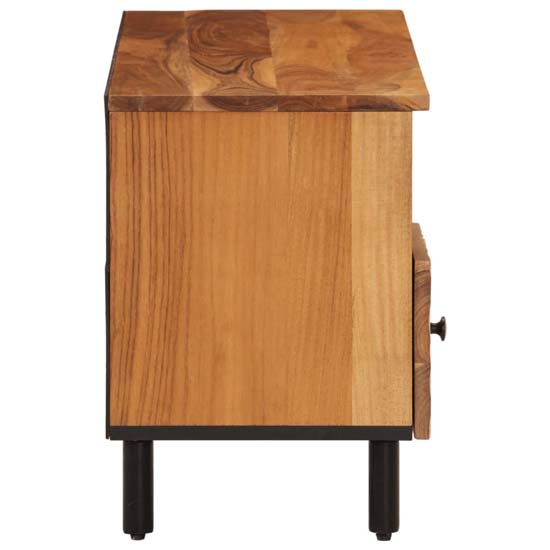 Blanes Acacia Wood TV Stand With 2 Drawers 4 Shelves In Natural