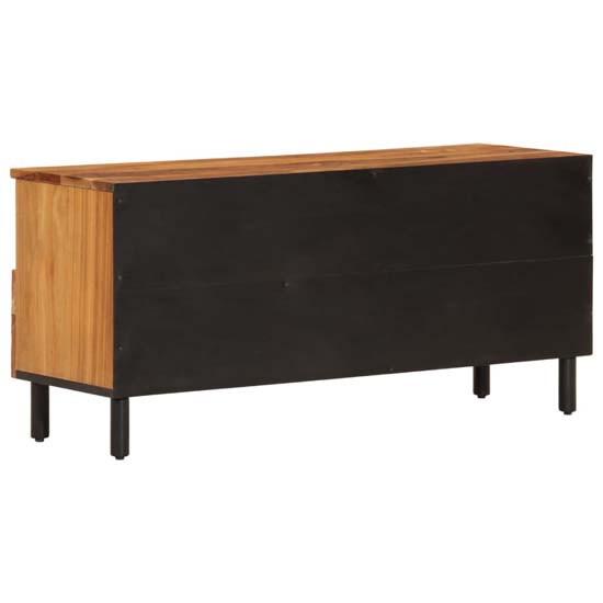 Blanes Acacia Wood TV Stand With 2 Drawers 4 Shelves In Natural