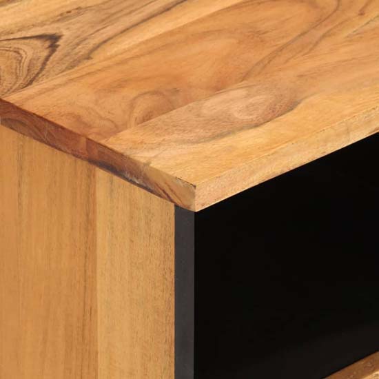 Blanes Acacia Wood TV Stand With 2 Drawers 4 Shelves In Natural