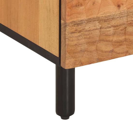 Blanes Acacia Wood TV Stand With 2 Drawers 4 Shelves In Natural