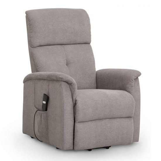 Abeni Fabric Recliner Chair In Taupe Chenille_3