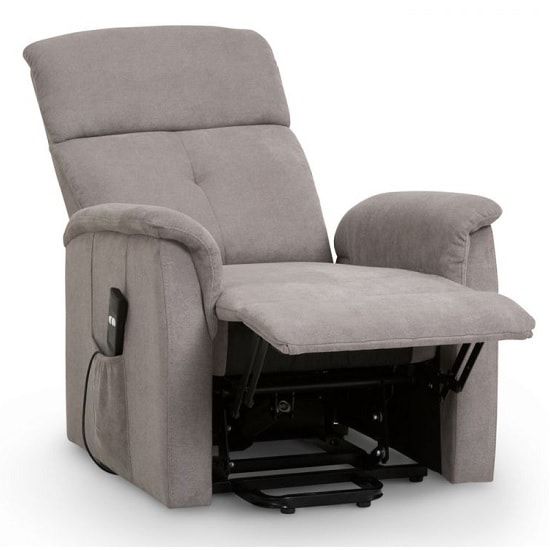 Abeni Fabric Recliner Chair In Taupe Chenille_2