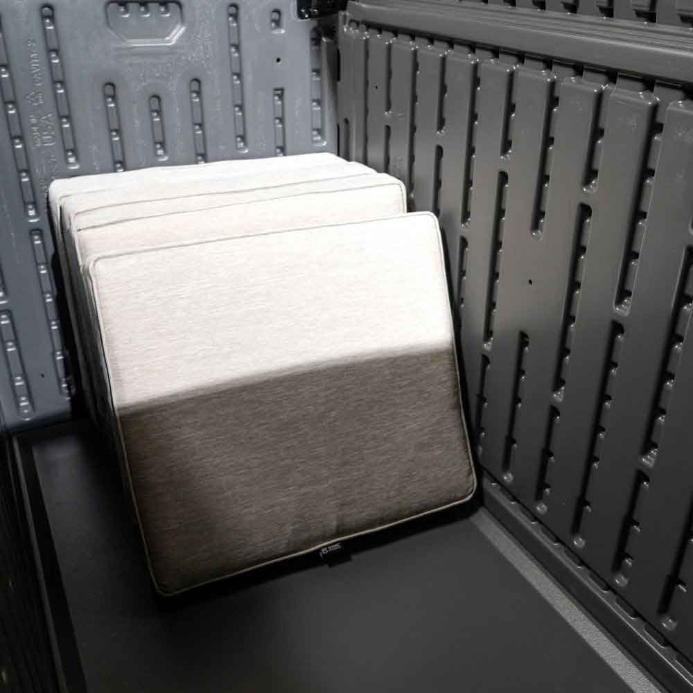 Bliss Reinforced Resin Garden 757L Storage Box in Peppercorn Grey