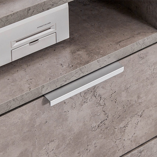 Baginton Corner Wooden 1 Drawer TV Stand In Concrete Effect_5