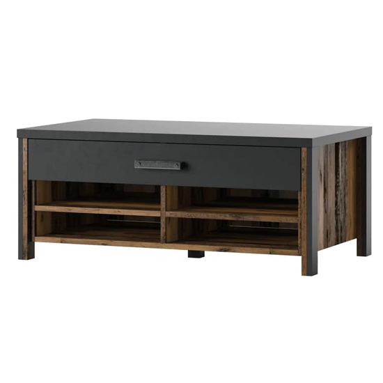 Read more about Blois wooden coffee table with 1 drawer in matera oak