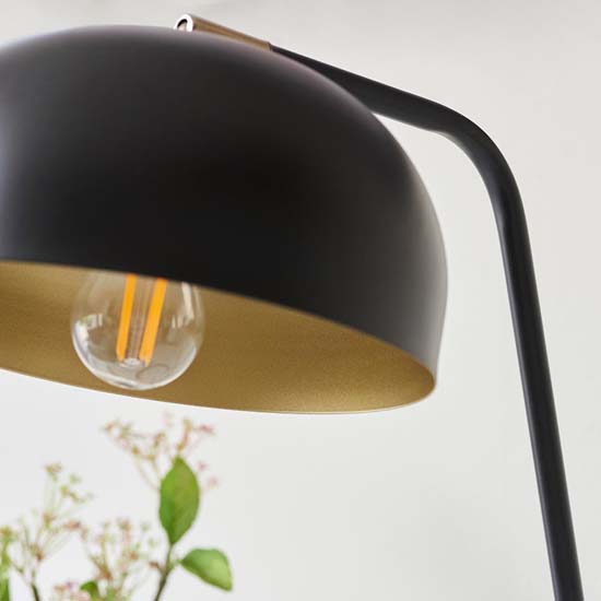 Blois Metal Table Lamp In Matt Black