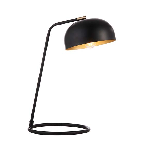 Blois Metal Table Lamp In Matt Black