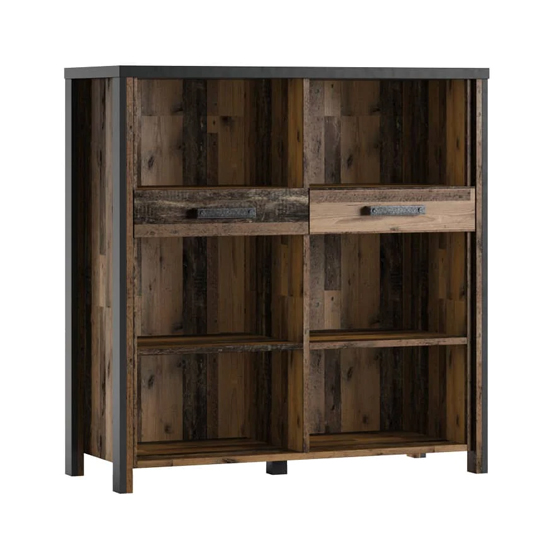 Product photograph of Blois Wooden Sideboard With 2 Drawers In Matera Oak from Furniture in Fashion