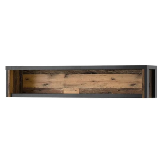 Product photograph of Blois Wooden Wall Shelf In Matera Oak from Furniture in Fashion