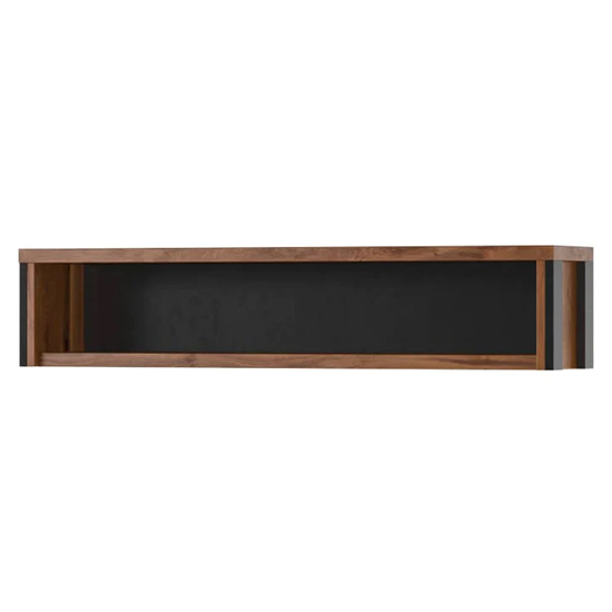 Product photograph of Blois Wooden Wall Shelf In Royal Oak from Furniture in Fashion