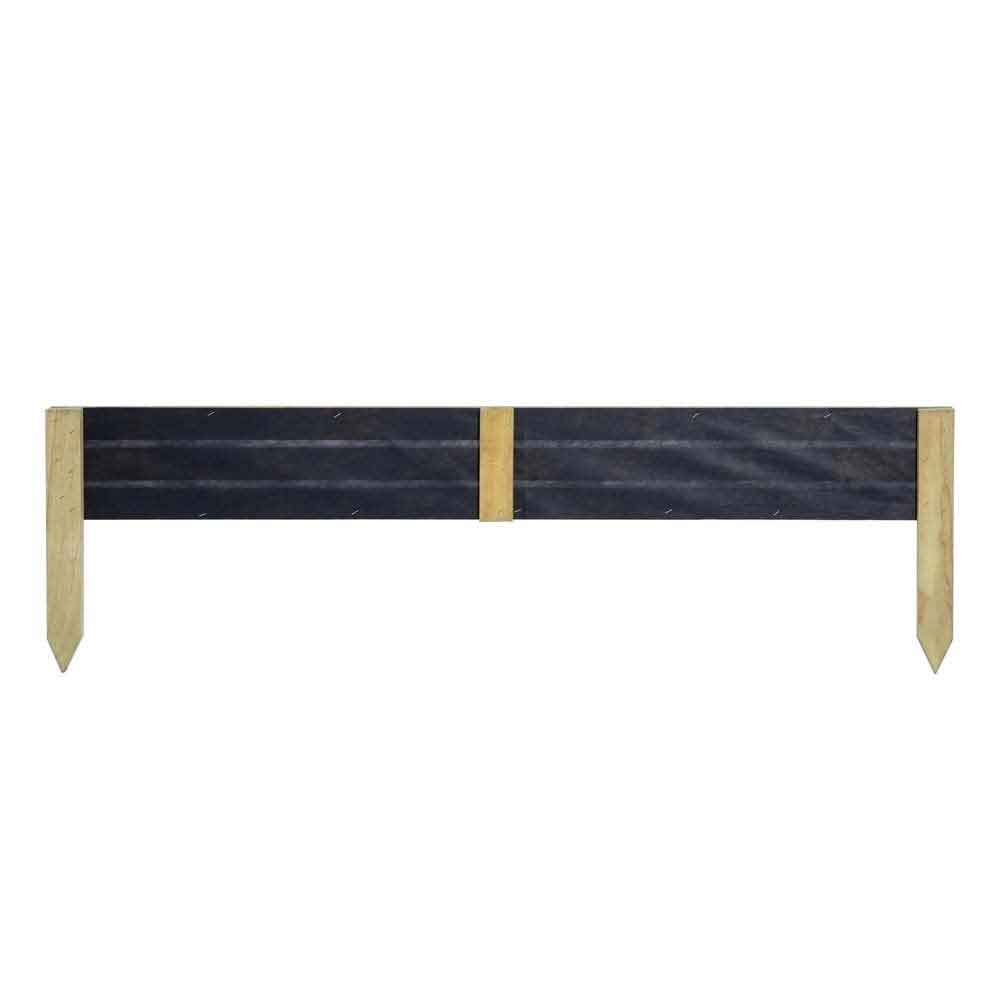 Bloomspace Wooden Garden Set Of 2 Border Fence 400 x 1200 in Natural