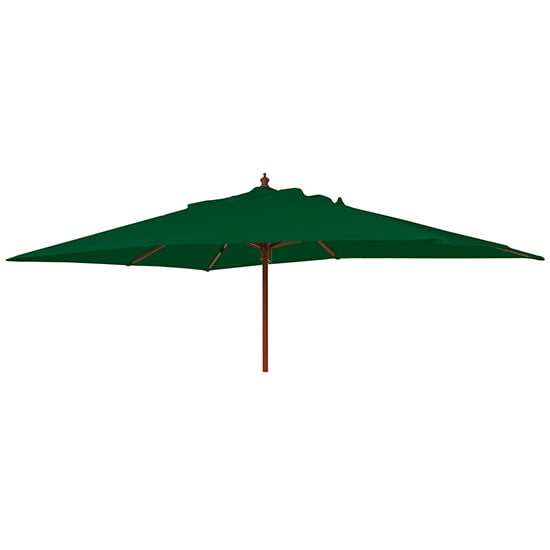 Product photograph of Blount Rectangular 3000mm Fabric Parasol With Pulley In Green from Furniture in Fashion