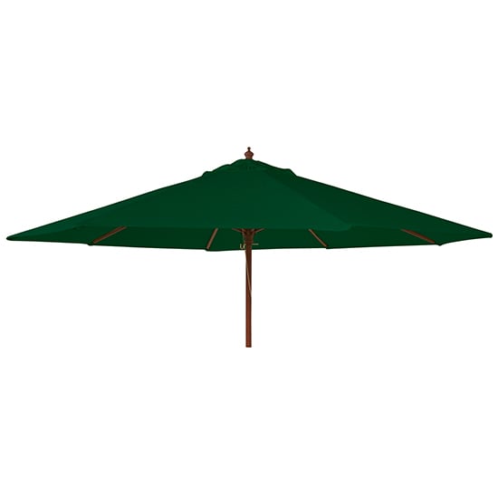 Product photograph of Blount Round 2700mm Fabric Parasol With Pulley In Green from Furniture in Fashion