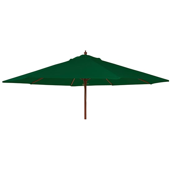 Product photograph of Blount Round 3000mm Fabric Parasol With Pulley In Green from Furniture in Fashion