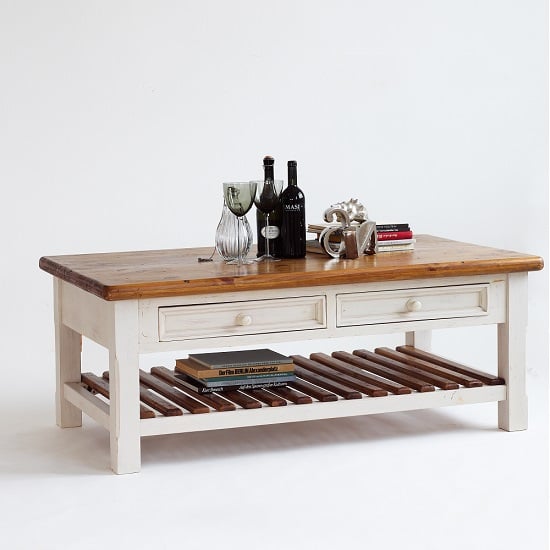 Read more about Boddem coffee table white pine cottage style
