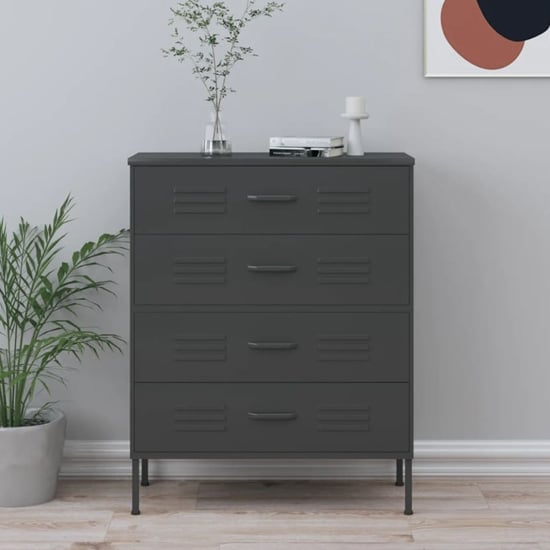 Read more about Bodmin steel chest of 4 drawers in anthracite