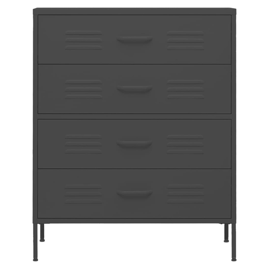 Bodmin Steel Chest Of 4 Drawers In Anthracite