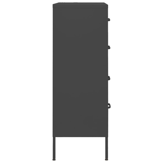 Bodmin Steel Chest Of 4 Drawers In Anthracite