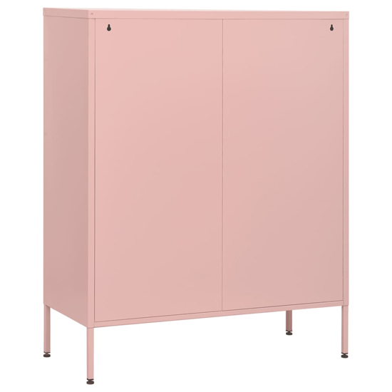 Bodmin Steel Chest Of 4 Drawers In Pink