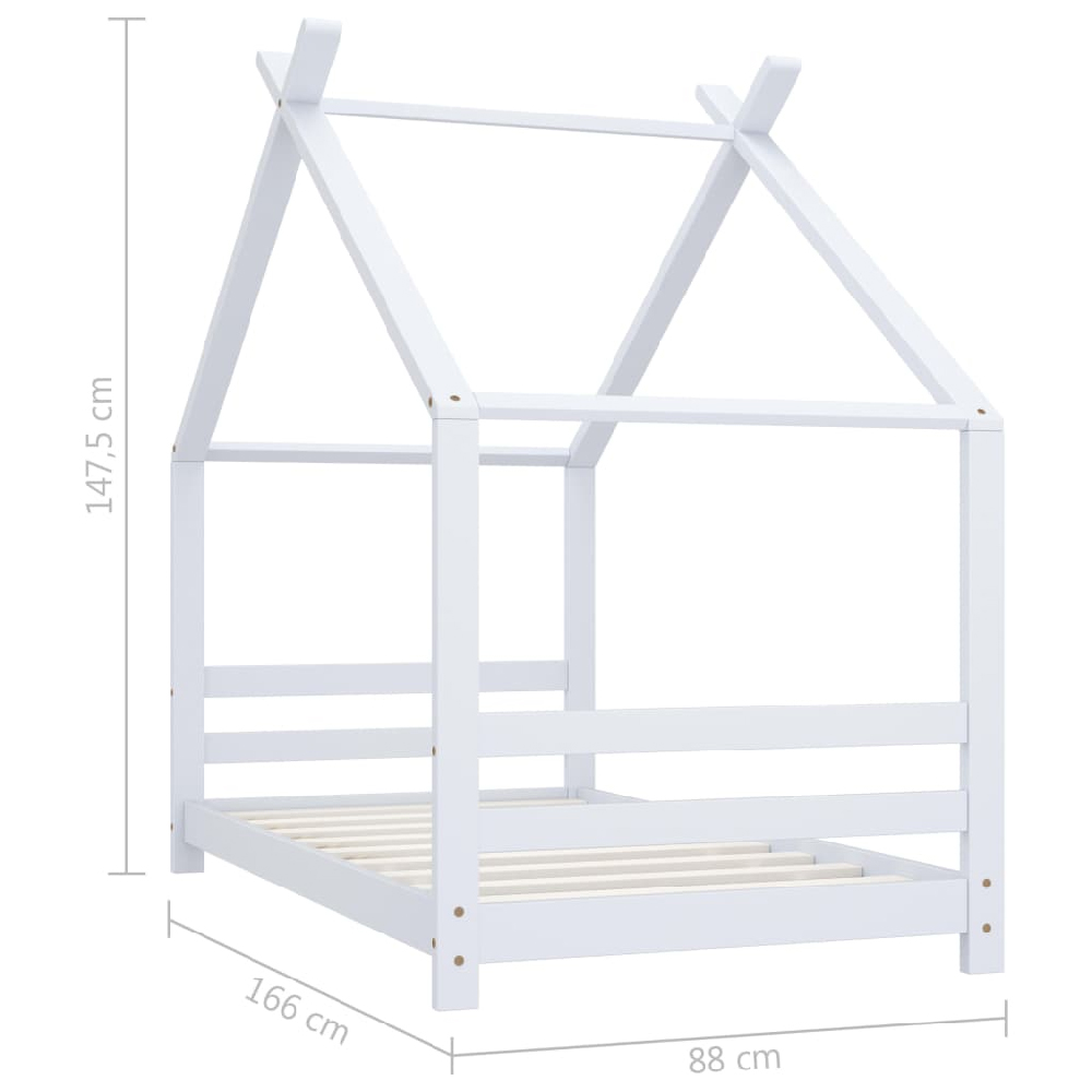 Boerne 80x160cm Wooden Children Daybed In White