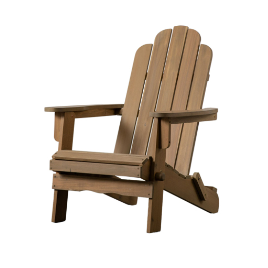 Bognor Outdoor Wooden Lounge Armchair In Natural_3