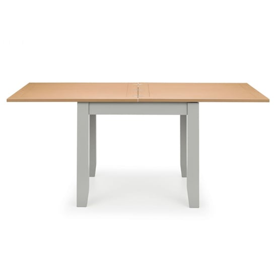 Raisie Extending Wooden Dining Table In Elephant Grey_2