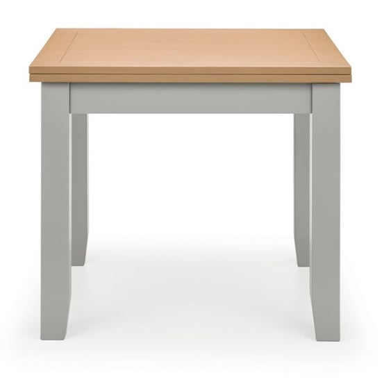 Raisie Extending Wooden Dining Table In Elephant Grey_4