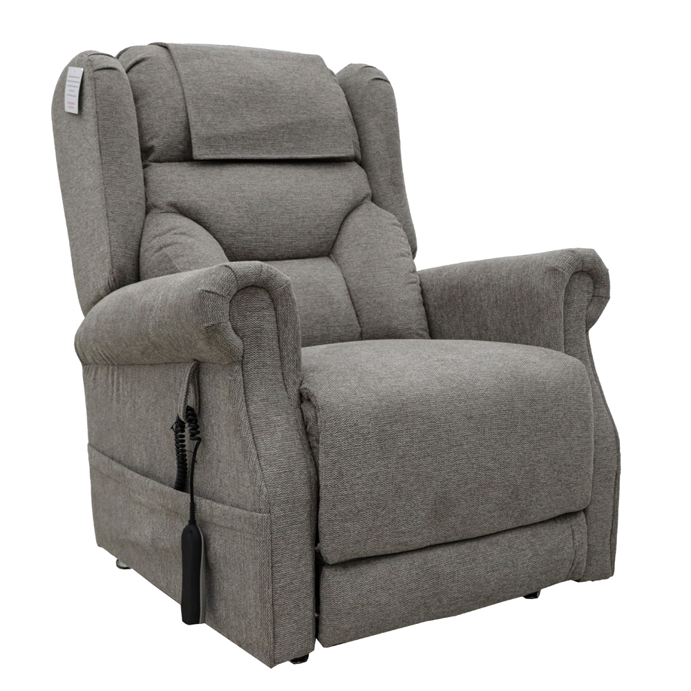 Boise Fabric Quad Motor Lift and Tilt Recliner Chair In Deep Blue