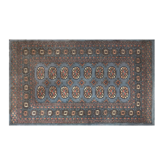 Bokhara 200x300cm Hand-Knotted Wool Rug In Blue