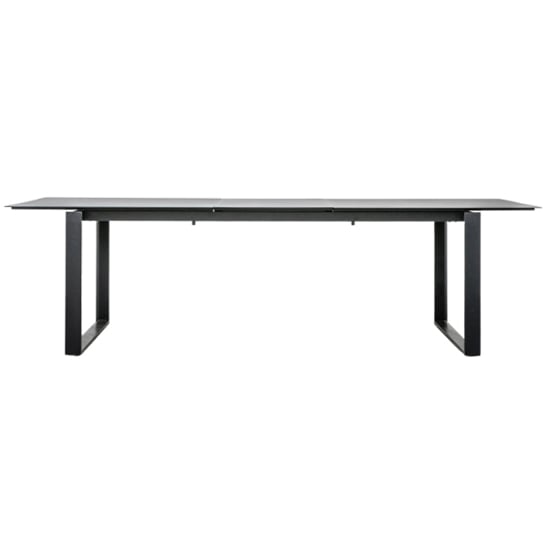 Product photograph of Bonanza Outdoor Aluminium Extending Dining Table In Charcoal from Furniture in Fashion