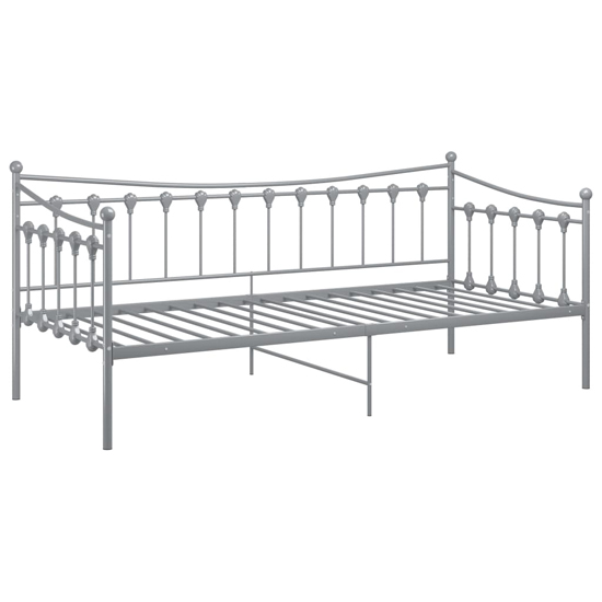 Bolesia Metal Frame Single Sofa Bed In Grey