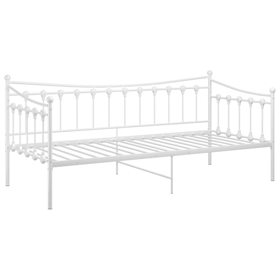 Bolesia Metal Frame Single Sofa Bed In White