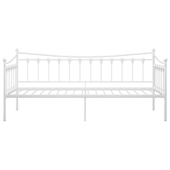 Bolesia Metal Frame Single Sofa Bed In White