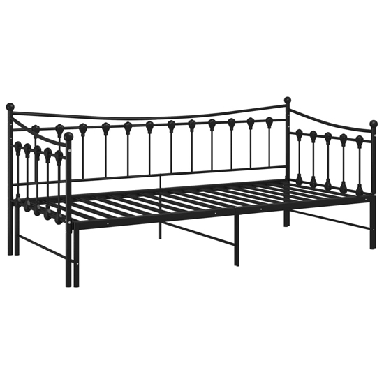Bolesia Pull-Out Metal Frame Single Sofa Bed In Black