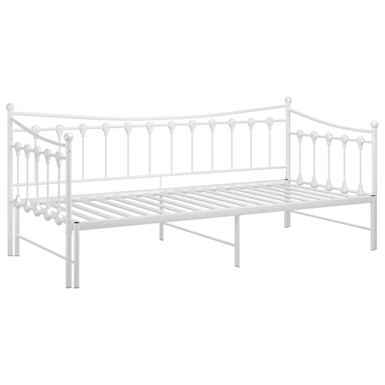 Bolesia Pull-Out Metal Frame Single Sofa Bed In White