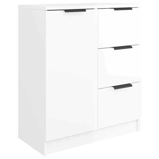 Bolivar High Gloss Sideboard With 2 Doors 6 Drawers In White_4