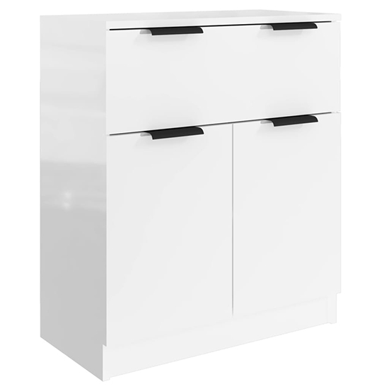 Bolivar High Gloss Sideboard With 2 Doors 7 Drawers In White_3