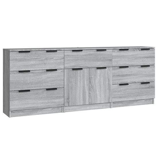 Bolivar Sideboard With 2 Doors 7 Drawers In Grey Sonoma Oak_2